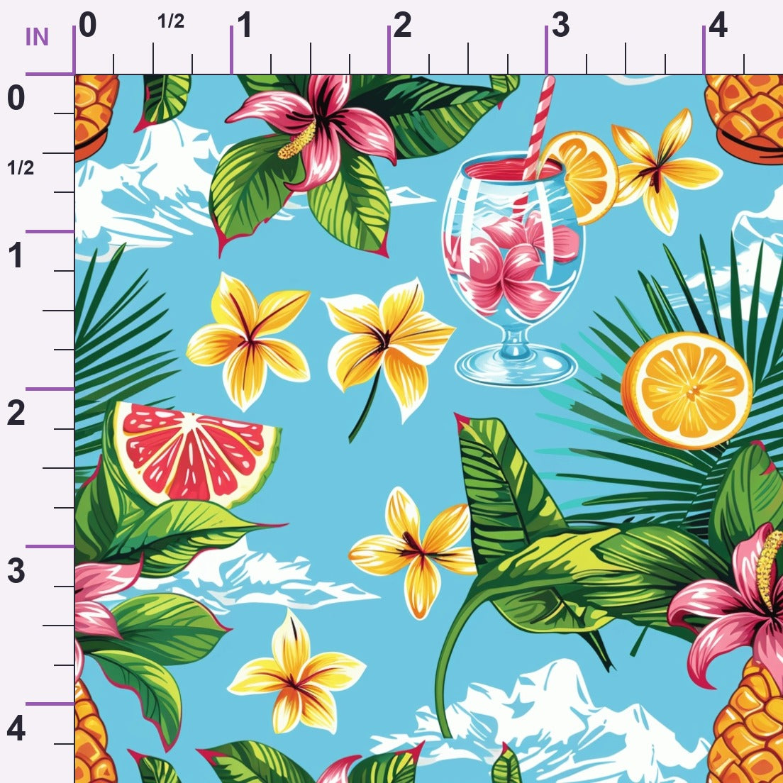 Paradise Punch Pattern 1 Minky Fabric