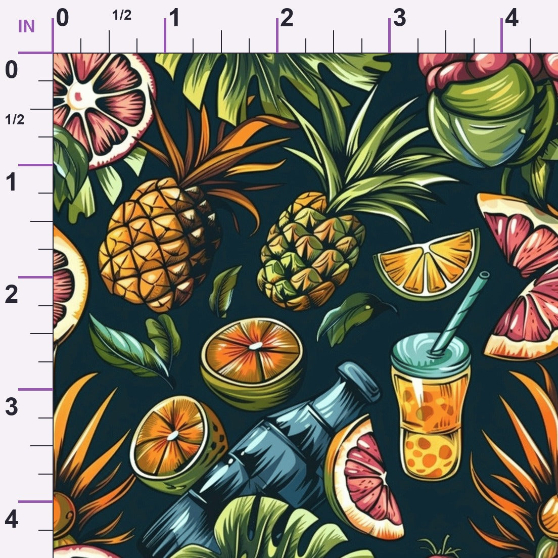 Paradise Punch Pattern 3 Minky Fabric