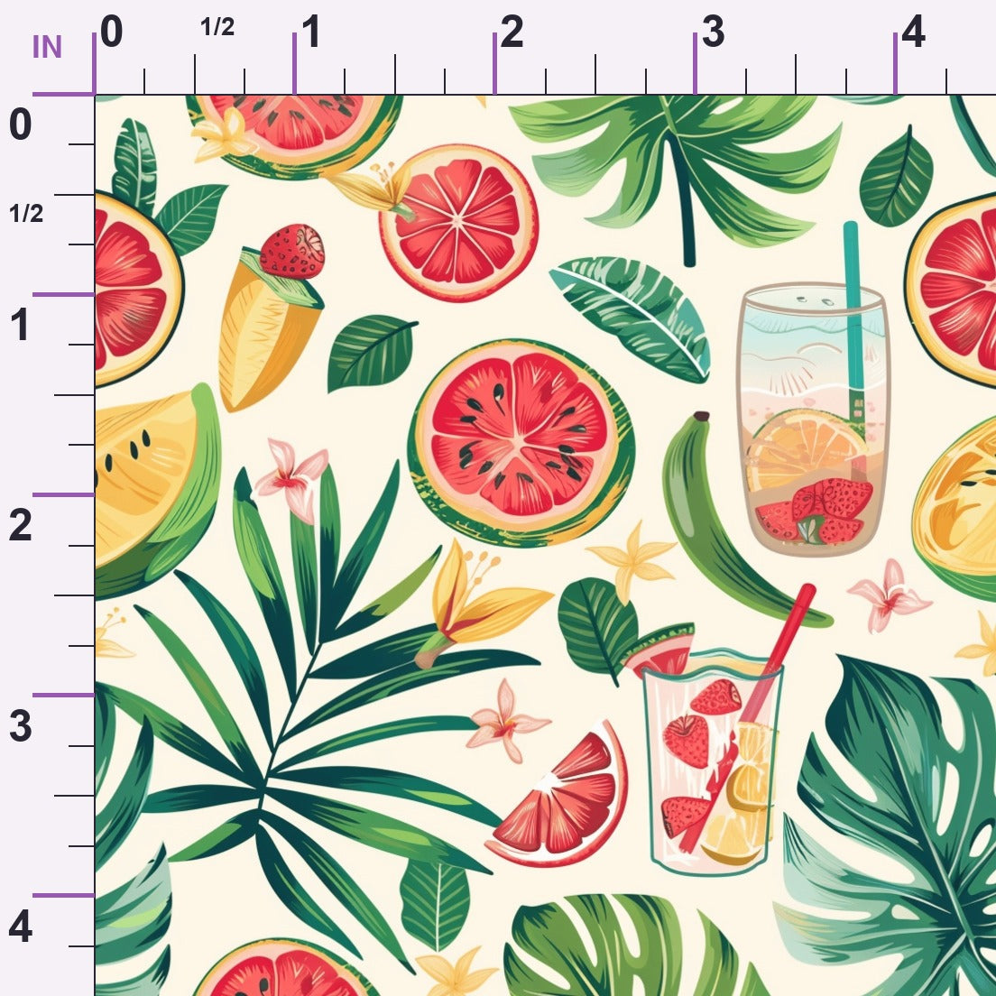 Paradise Punch Pattern 5 Minky Fabric
