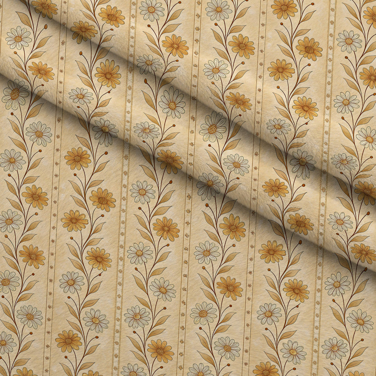 Parchment Blooms Pattern 13 Minky Fabric