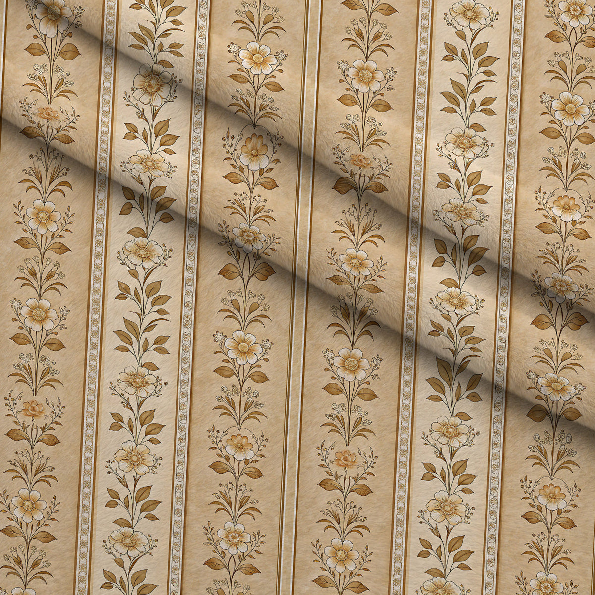 Parchment Blooms Pattern 16 Minky Fabric