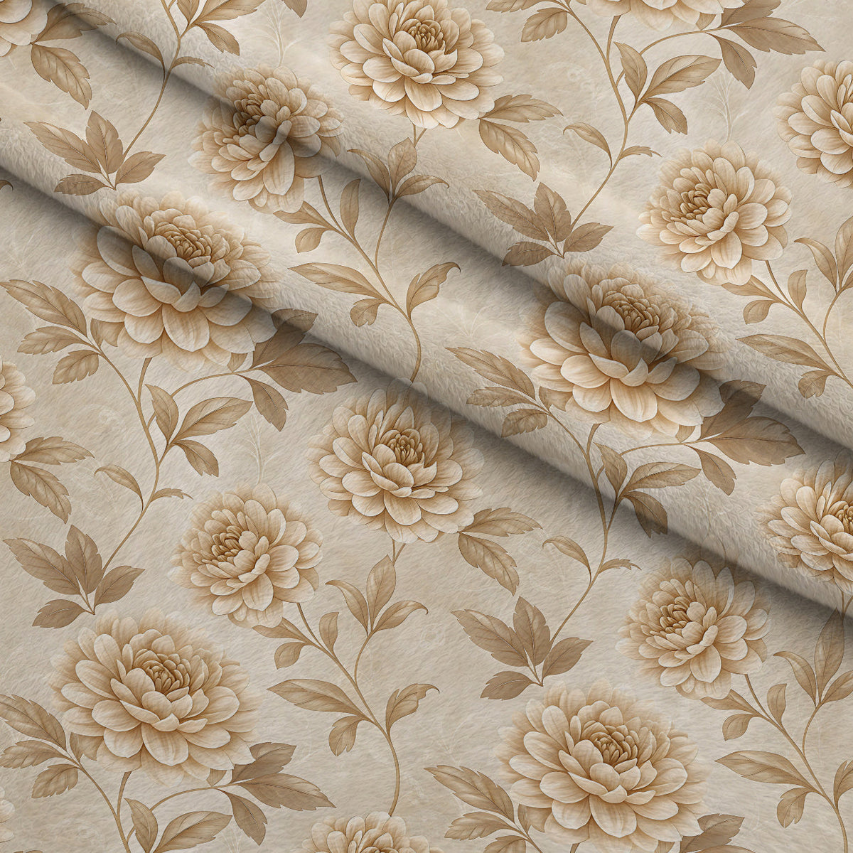 Parchment Blooms Pattern 17 Minky Fabric
