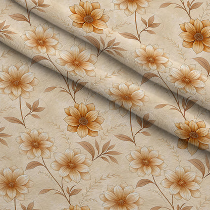 Parchment Blooms Pattern 18 Minky Fabric