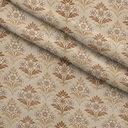 Parchment Blooms Pattern 3 Minky Fabric