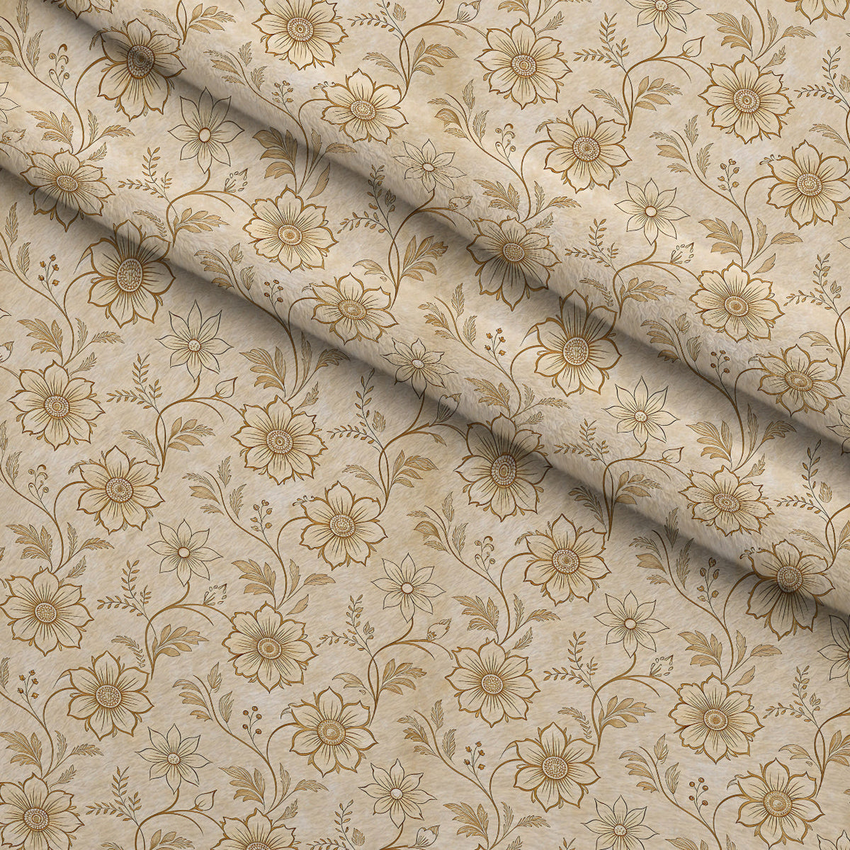 Parchment Blooms Pattern 9 Minky Fabric