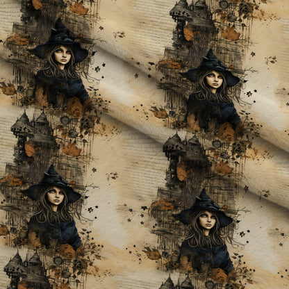 Parchment Coven Pattern 2 Minky Fabric