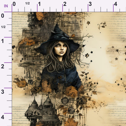 Parchment Coven Pattern 2 Minky Fabric