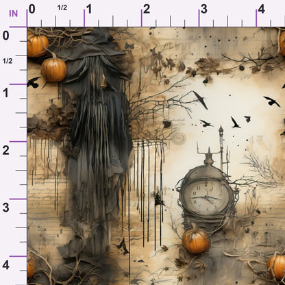 Parchment Coven Pattern 4 Minky Fabric