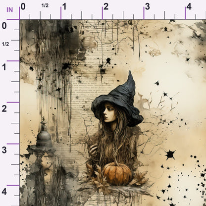 Parchment Coven Pattern 5 Minky Fabric