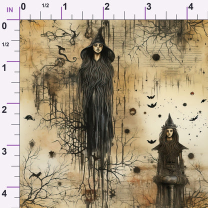 Parchment Coven Pattern 7 Minky Fabric