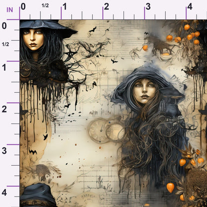 Parchment Coven Pattern 8 Minky Fabric