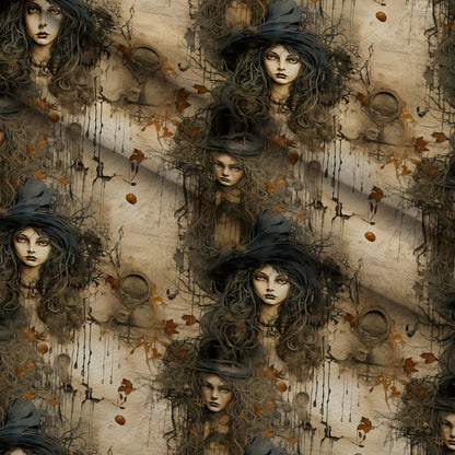 Parchment Coven Pattern 9 Minky Fabric