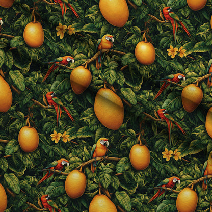 Parrot Paradise Pattern 1 Minky Fabric