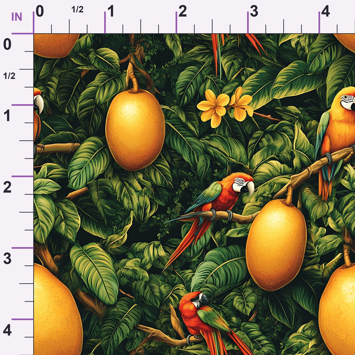 Parrot Paradise Pattern 1 Minky Fabric