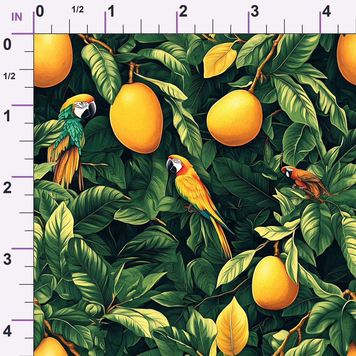 Parrot Paradise Pattern 4 Minky Fabric