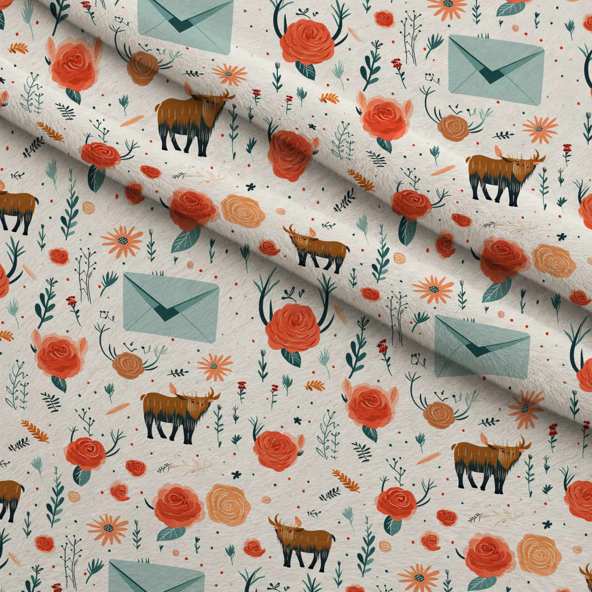 Pastel Pasture Pattern 3 Minky Fabric