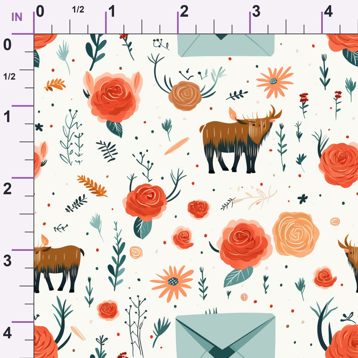 Pastel Pasture Pattern 3 Minky Fabric