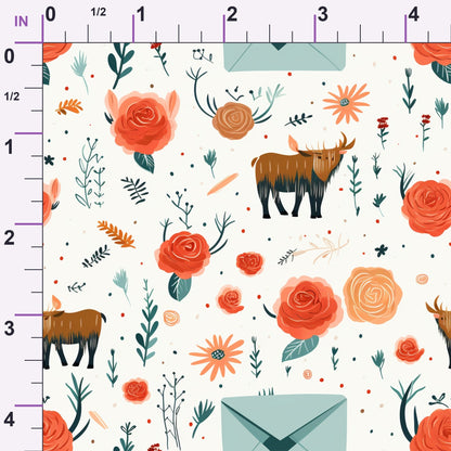 Pastel Pasture Pattern 3 Minky Fabric