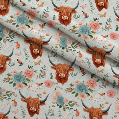 Pastel Pasture Pattern 8 Minky Fabric