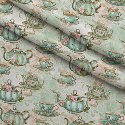 Pastel Porcelain Pattern 10 Minky Fabric