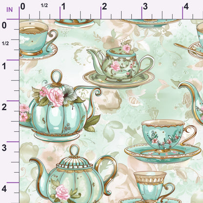 Pastel Porcelain Pattern 10 Minky Fabric