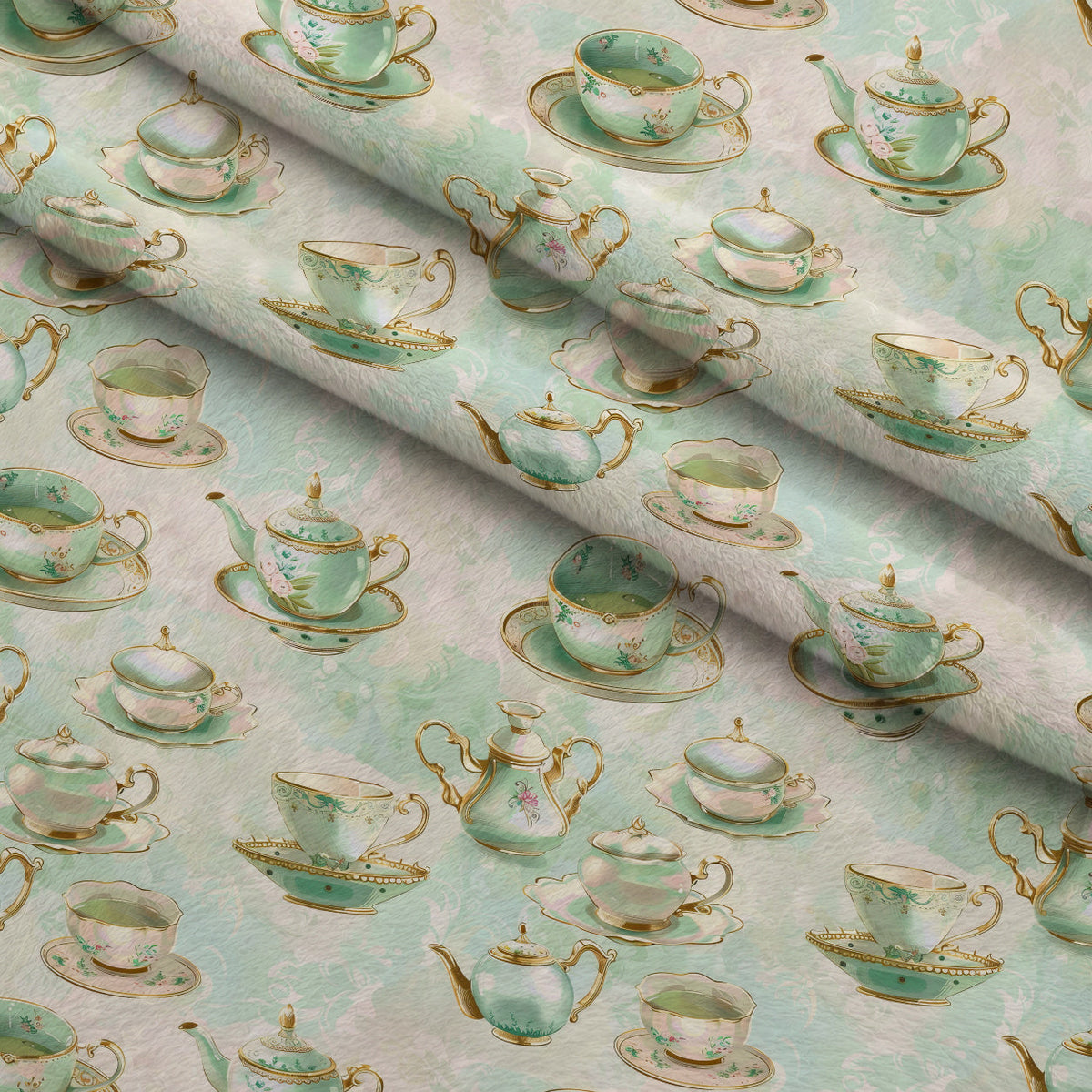 Pastel Porcelain Pattern 11 Minky Fabric