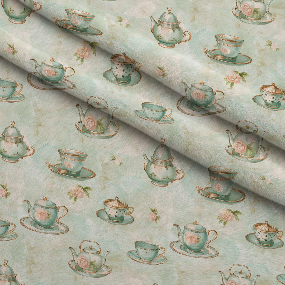 Pastel Porcelain Pattern 12 Minky Fabric
