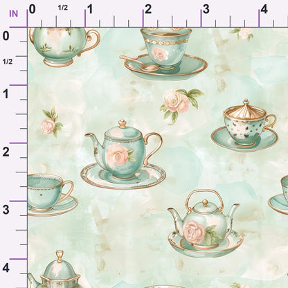 Pastel Porcelain Pattern 12 Minky Fabric