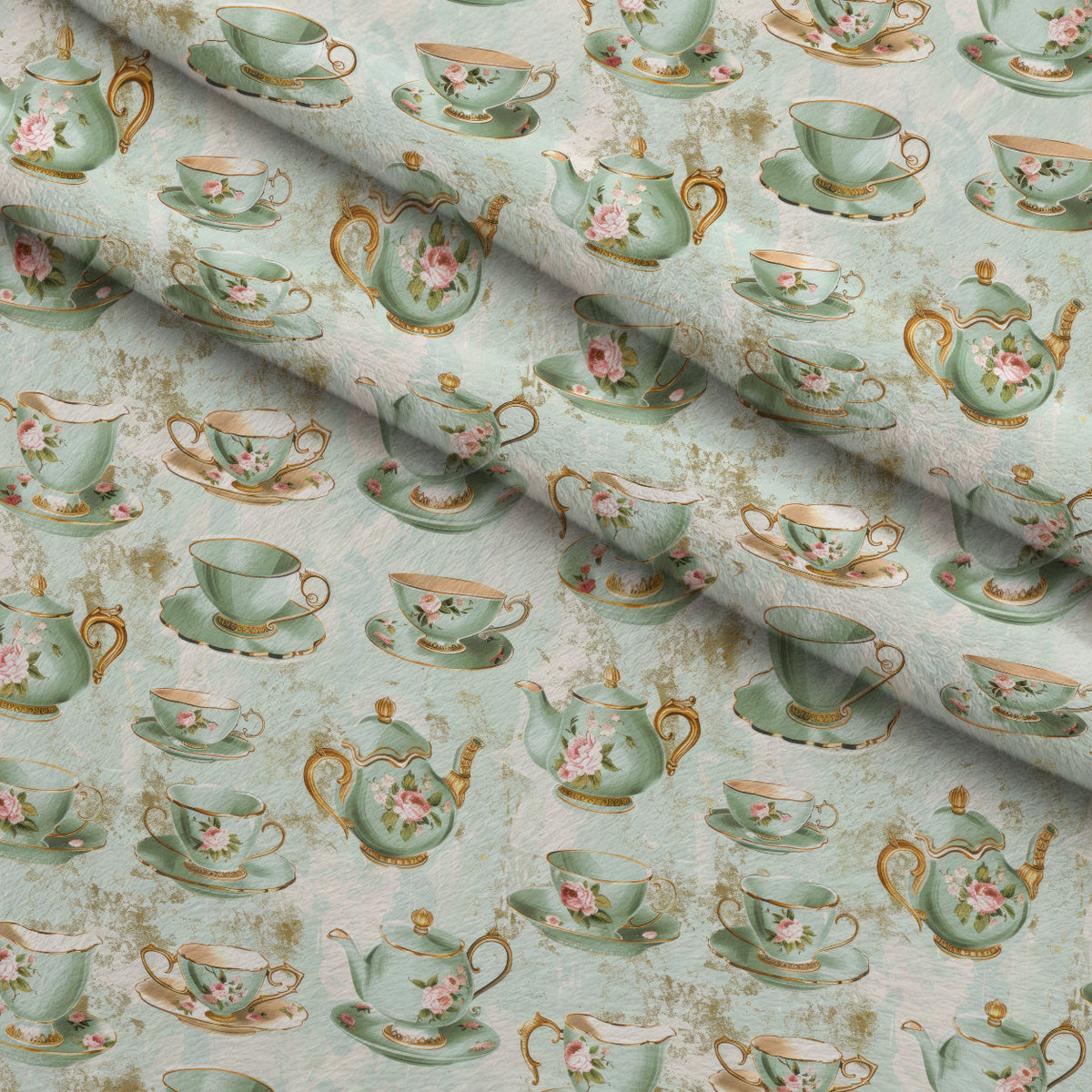 Pastel Porcelain Pattern 2 Minky Fabric