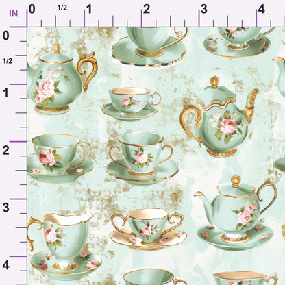 Pastel Porcelain Pattern 2 Minky Fabric