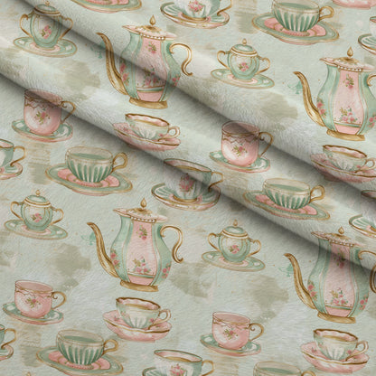 Pastel Porcelain Pattern 4 Minky Fabric