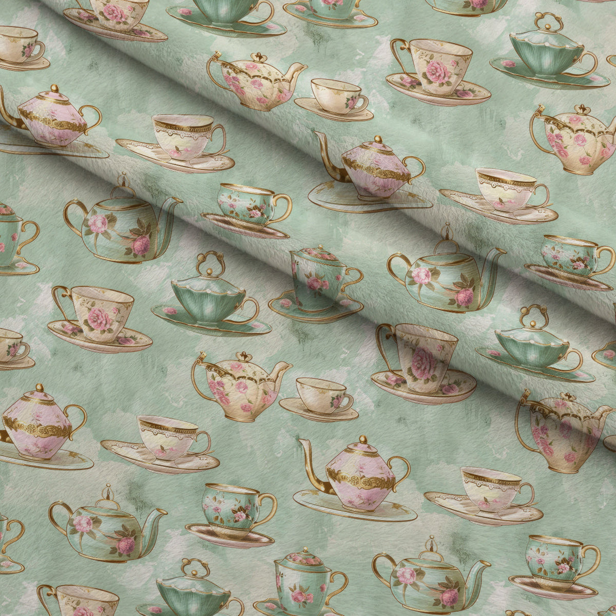 Pastel Porcelain Pattern 5 Minky Fabric