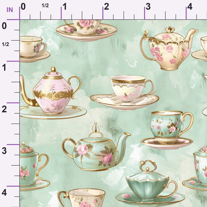 Pastel Porcelain Pattern 5 Minky Fabric