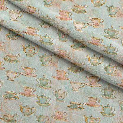 Pastel Porcelain Pattern 6 Minky Fabric