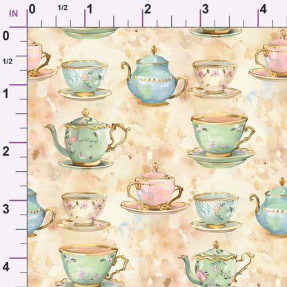 Pastel Porcelain Pattern 7 Minky Fabric