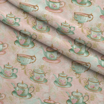 Pastel Porcelain Pattern 9 Minky Fabric