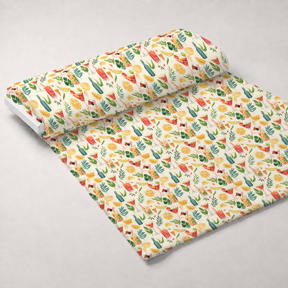 Pastel Sips Pattern 11 Minky Fabric