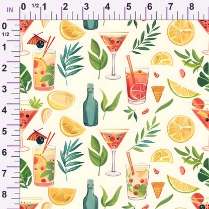 Pastel Sips Pattern 11 Minky Fabric