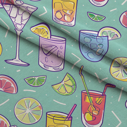Pastel Sips Pattern 14 Minky Fabric