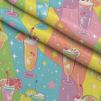Pastel Sips Pattern 16 Minky Fabric