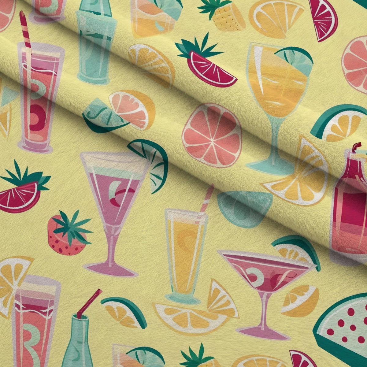 Pastel Sips Pattern 6 Minky Fabric
