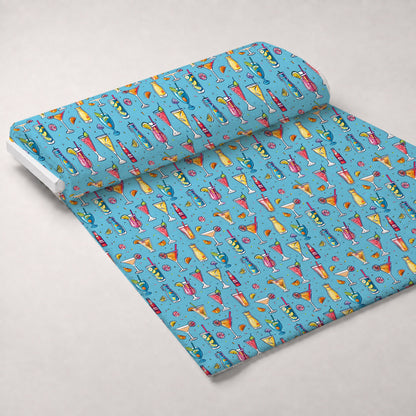Pastel Sips Pattern 9 Minky Fabric