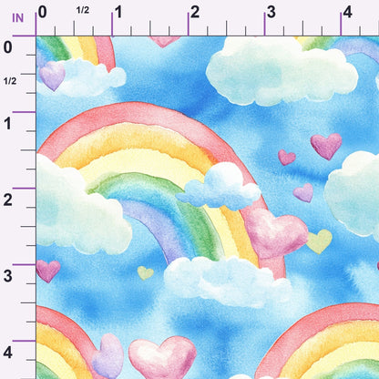 Pastel Sky Dreams Pattern 1 Minky Fabric