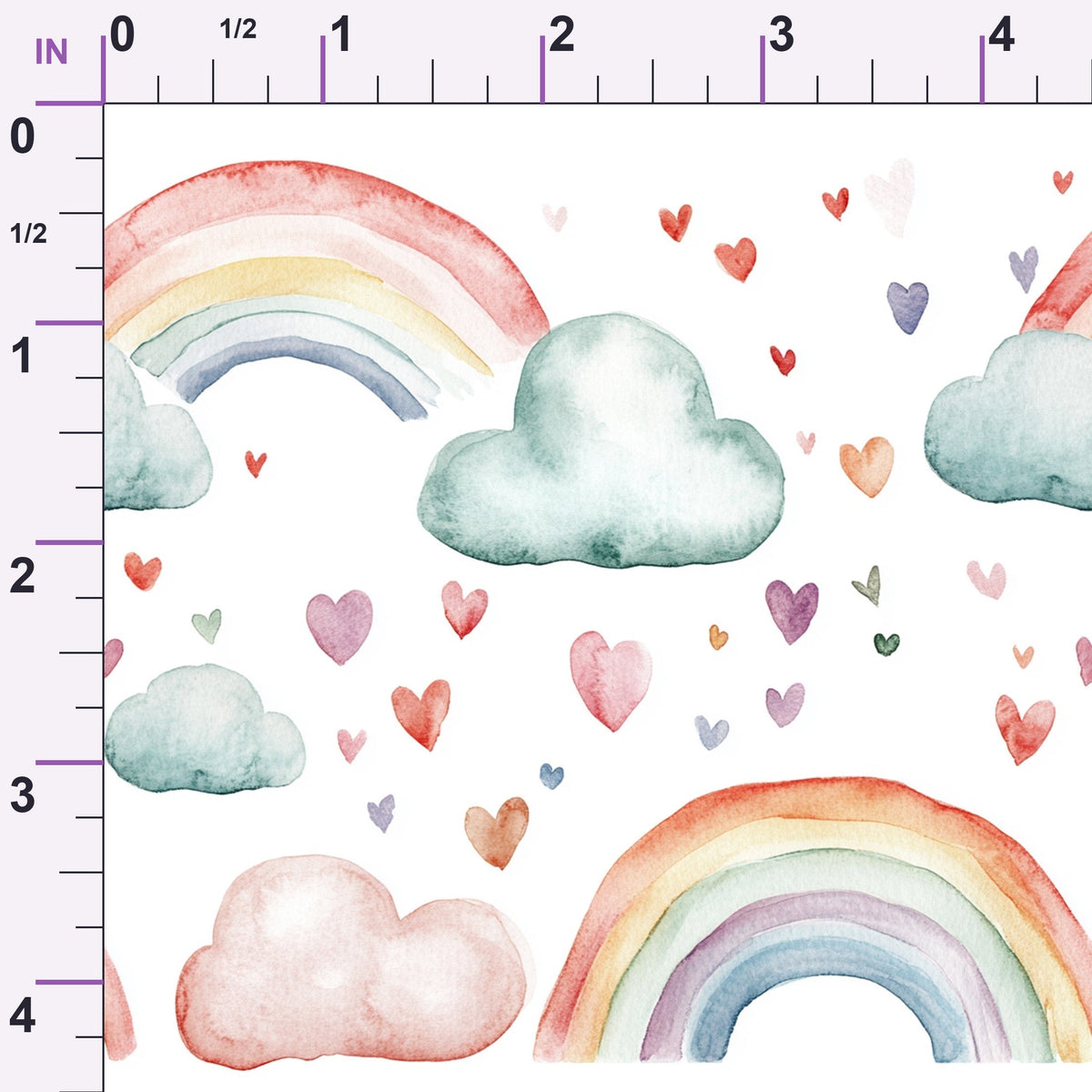 Pastel Sky Dreams Pattern 2 Minky Fabric