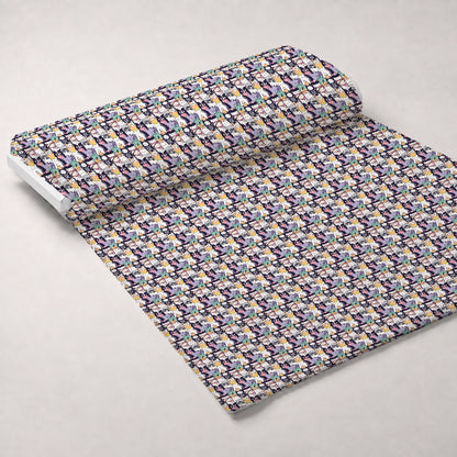 Pastel Spiderwebs Pattern 1 Minky Fabric