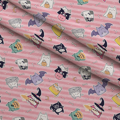 Pastel Spiderwebs Pattern 14 Minky Fabric