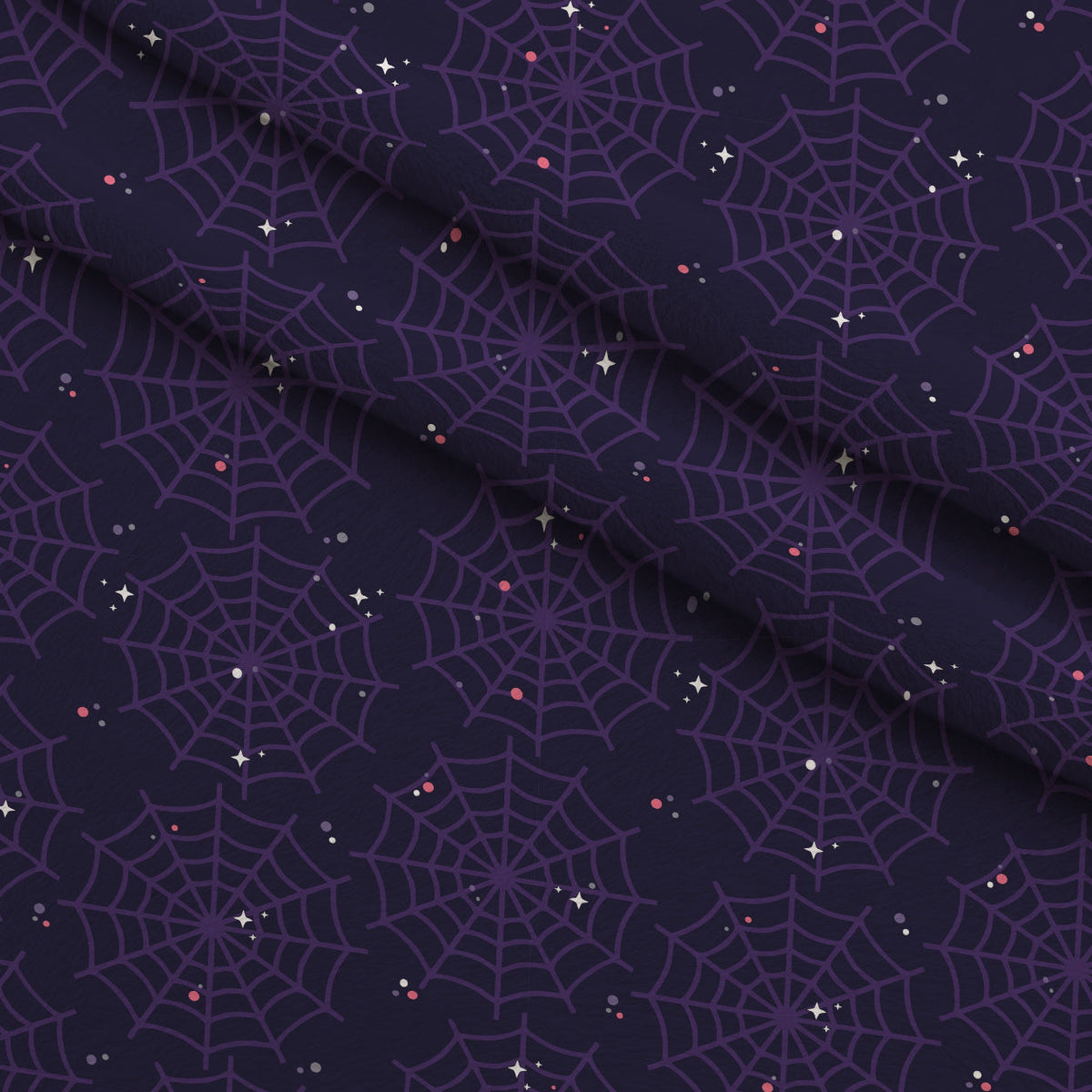 Pastel Spiderwebs Pattern 15 Minky Fabric