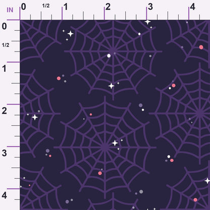 Pastel Spiderwebs Pattern 15 Minky Fabric