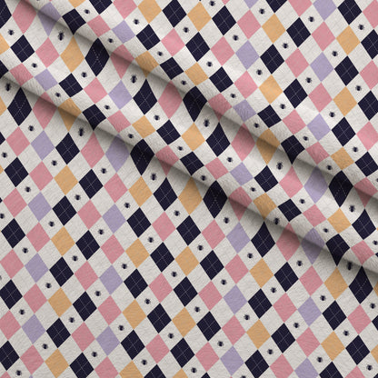 Pastel Spiderwebs Pattern 4 Minky Fabric