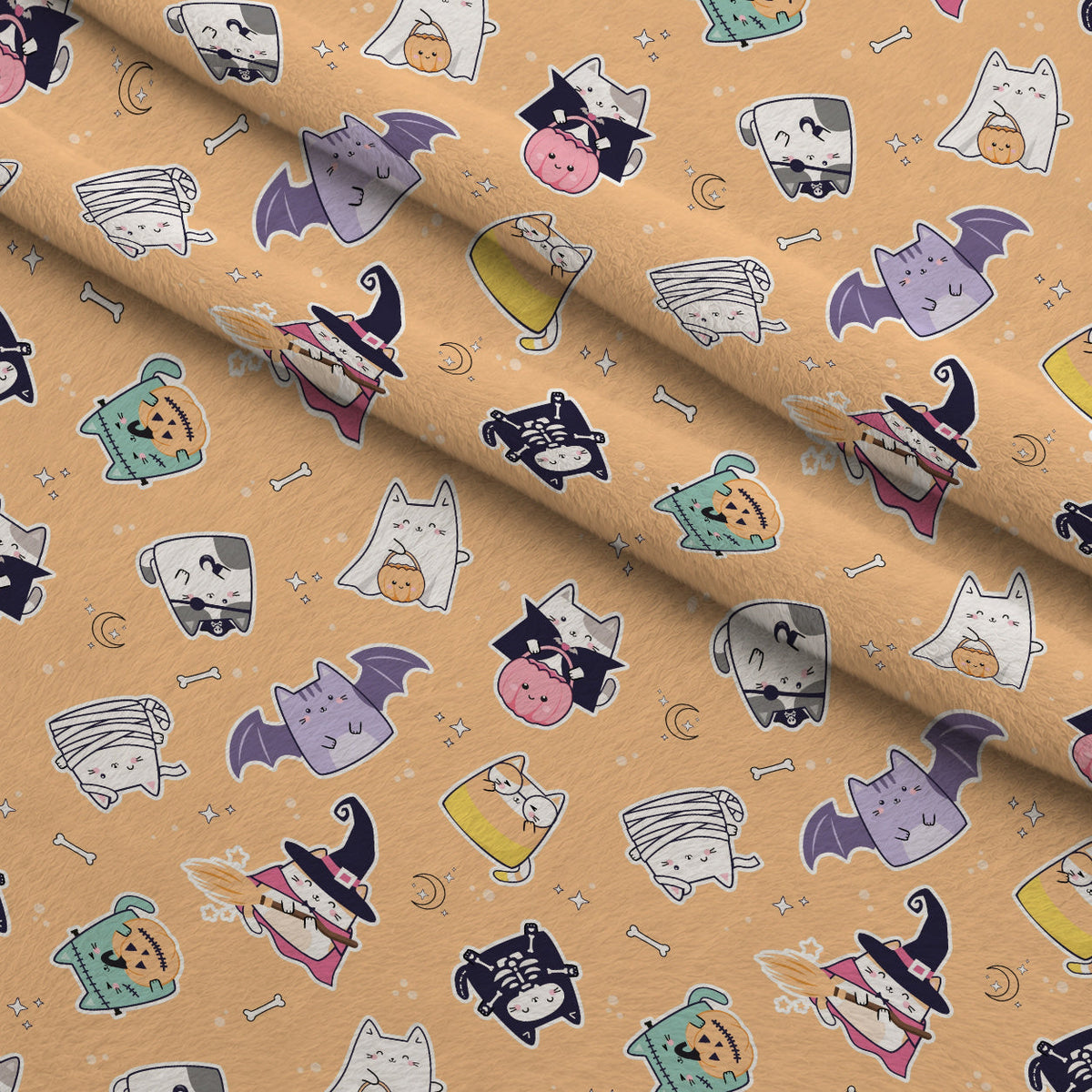Pastel Spiderwebs Pattern 8 Minky Fabric